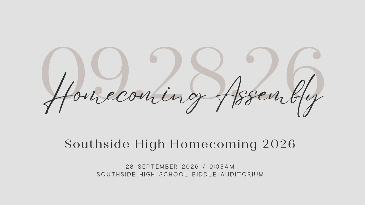Homecoming Assembly - 9:00am - Sep. 28th